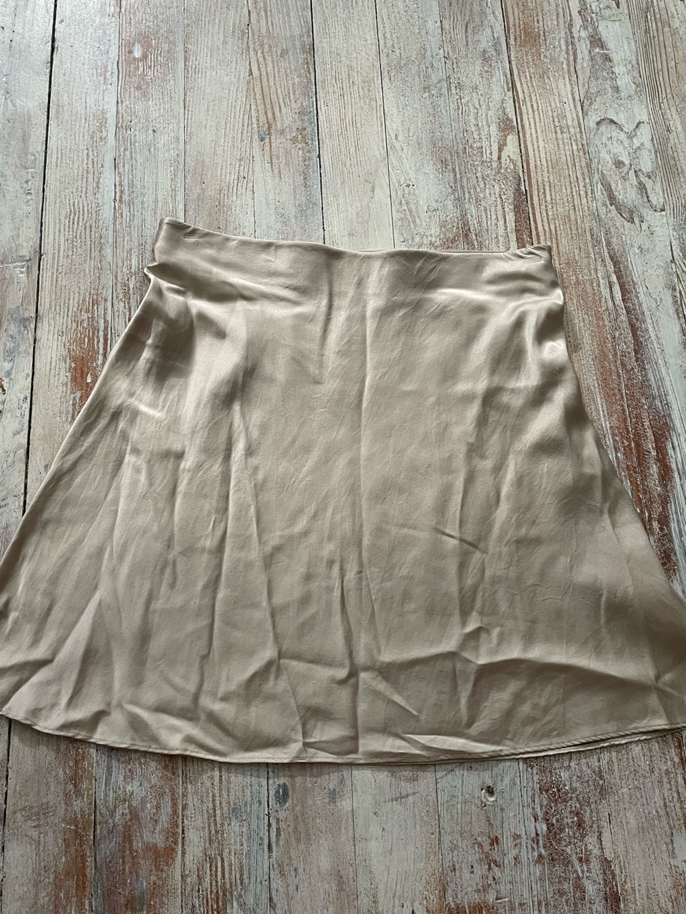 Quince 100% silk a line miniskirt